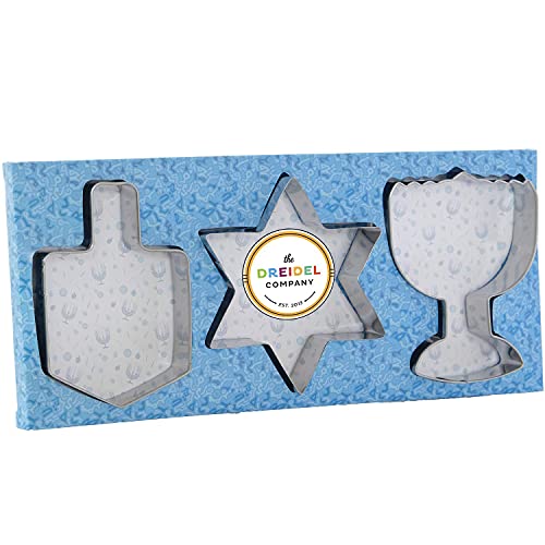  Chanukah Fritlach Rosette Maker - Stainless Steel Rosette Iron  Set With Handle - 3 Piece Hanukkah Rosette Set - Dreidel and Menorah  Rosette Mold- The Kosher Cook: Home & Kitchen