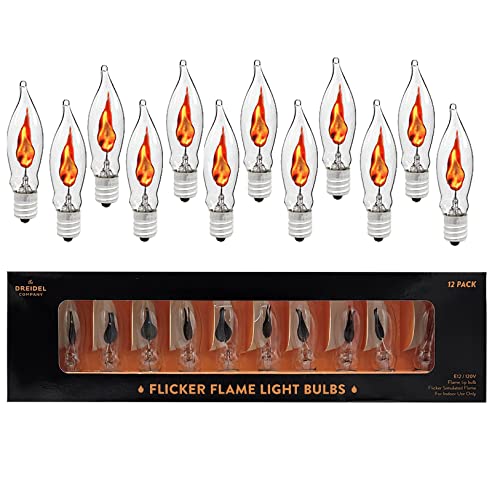 Flicker Flame Shaped Light Bulbs, E12 Replacement Bulbs – The Dreidel ...